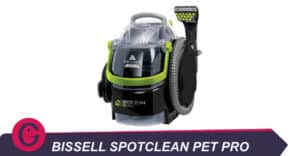 BISSELL SpotClean Proheat Pet 5207W – Nettoyeur De Tapis Portable – Vert – Très Propre