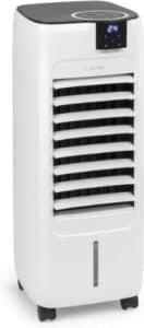 KLARSTEIN Sonnendeck - Rafraîchisseur d'air 3-en-1, Humidificateur, Refroidisseur d'air, Ventilateur, 45W, Débit d'air: jusqu'à 888 m³/h, 3 Vitesses, 2 Types de Vent - Blanc