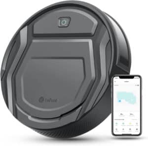 Lefant Aspirateur Robot, Mince Silencieux Connecté WiFi/Bluetooth/Alexa/App, 6 Modes de Nettoyage, Auto-Charge, 120min d'Autonomie, Idéal pour Poils d'animaux Sols Tapis, M210P Girs
