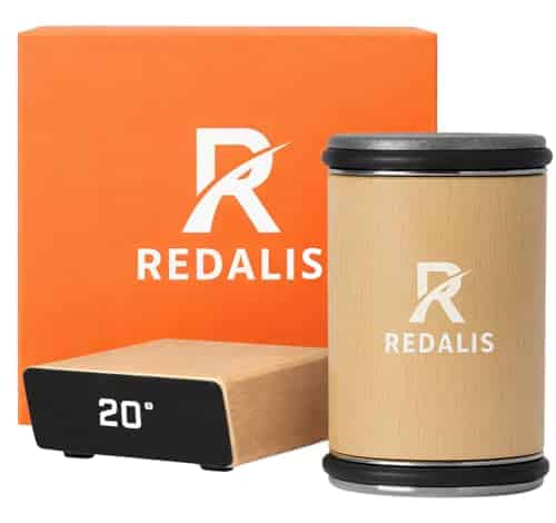 Aiguiseur de Couteaux Professionnel Roulants Chêne pour les couteaux de cuisine avec un tranchant rasoir I Kit d’aiguisage facile à utiliser – Aiguiseur rotatifs pour les couteau I Marque Francaise